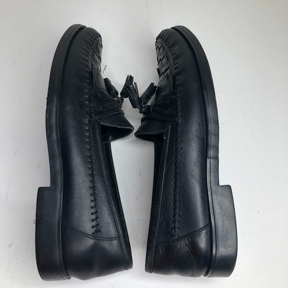 Giorgio Brutini Leather Kiltie Tassel Woven Loafer - Picture 5 of 8